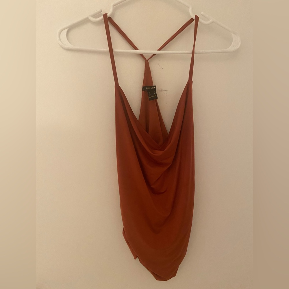Metallic slouchy top